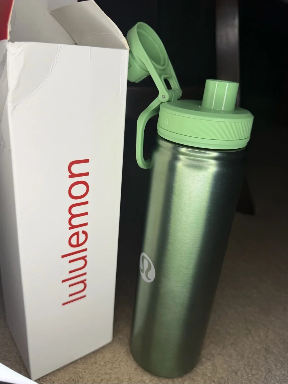 lululemon athletica white box with red logo